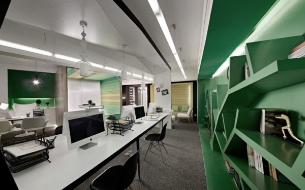 綠色環(huán)保辦公室設(shè)計(jì)裝潢圖片